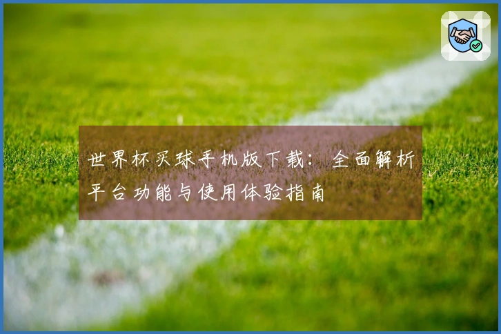 世界杯买球手机版下载：全面解析平台功能与使用体验指南